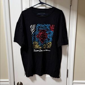 Pink Dolphin Black Tee with Vibrant Graphic